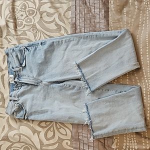 Kensie- high rise slim straight jeans